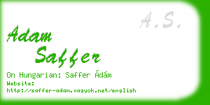 adam saffer business card
