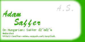 adam saffer business card